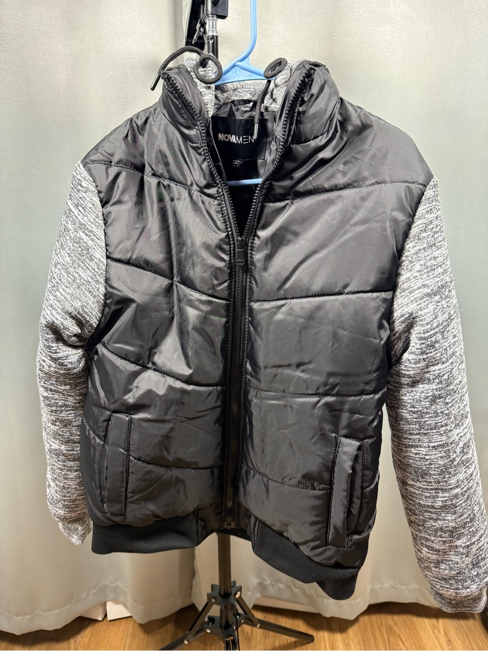 NOVA MEN Heritage Color Block Hooded Puffer Jacket Men’s S NWT